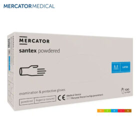 Ръкавици латекс с талк х 100 бр. - Mercator
